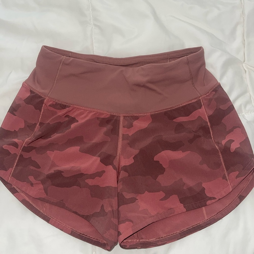 Pink Camo Lululemon shorts